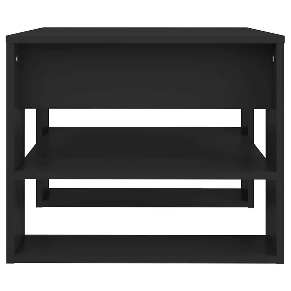 vidaXL Coffee Table Black 55.5x55x45 cm Engineered Wood 4