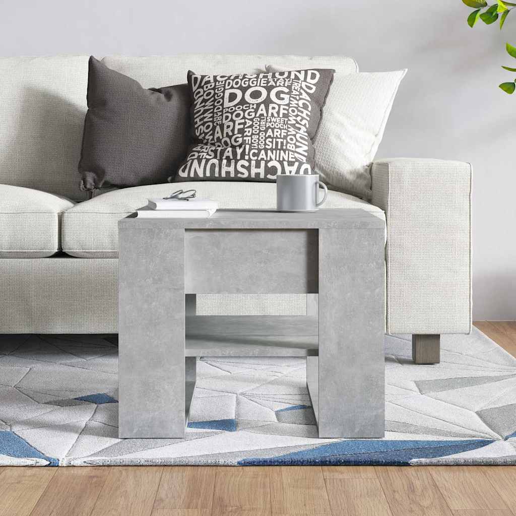 vidaXL Coffee Table | Concrete grey | Engineered wood | Medium | Coffee Table 5