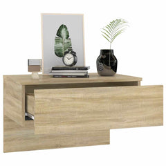 vidaXL Wall-mounted Bedside Cabinet | Set of 2 | Sonoma Oak | Engineered Wood 4