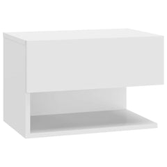 810953 vidaXL Wall-mounted Bedside Cabinet White 2