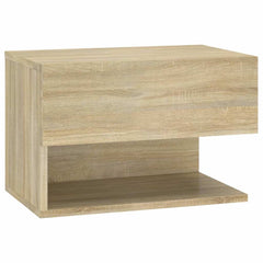 810959 vidaXL Wall-mounted Bedside Cabinet Sonoma Oak 2