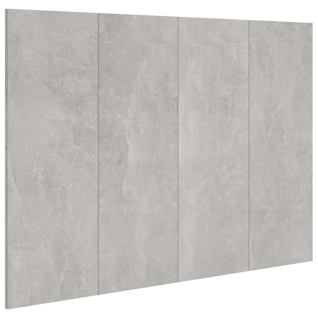 811029 vidaXL Bed Headboard Concrete Grey 120x1,5x80 cm Engineered Wood 2