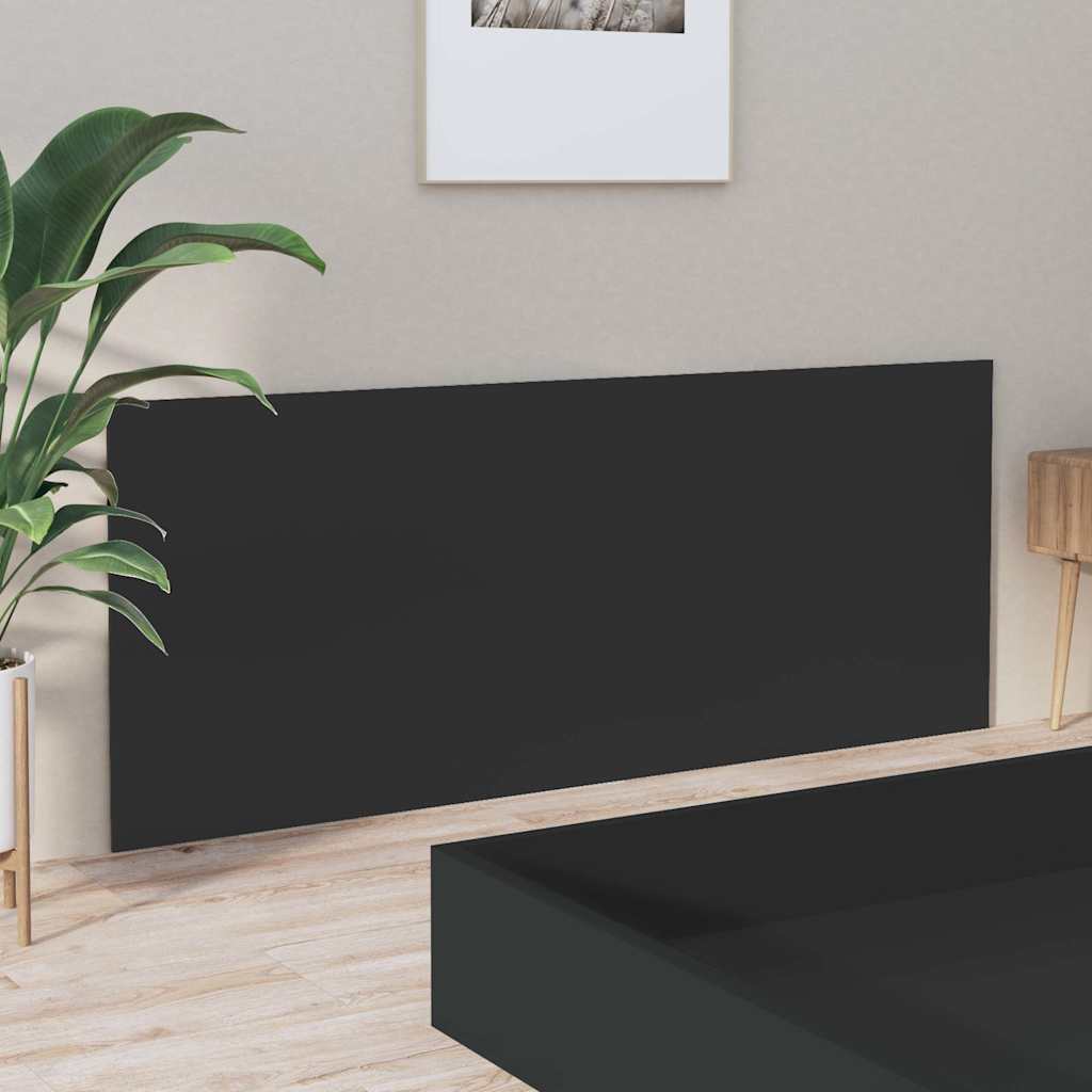 811044 vidaXL Bed Headboard Black 200x1,5x80 cm Engineered Wood 4