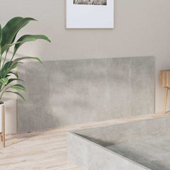 811047 vidaXL Bed Headboard Concrete Grey 200x1,5x80 cm Engineered Wood 4