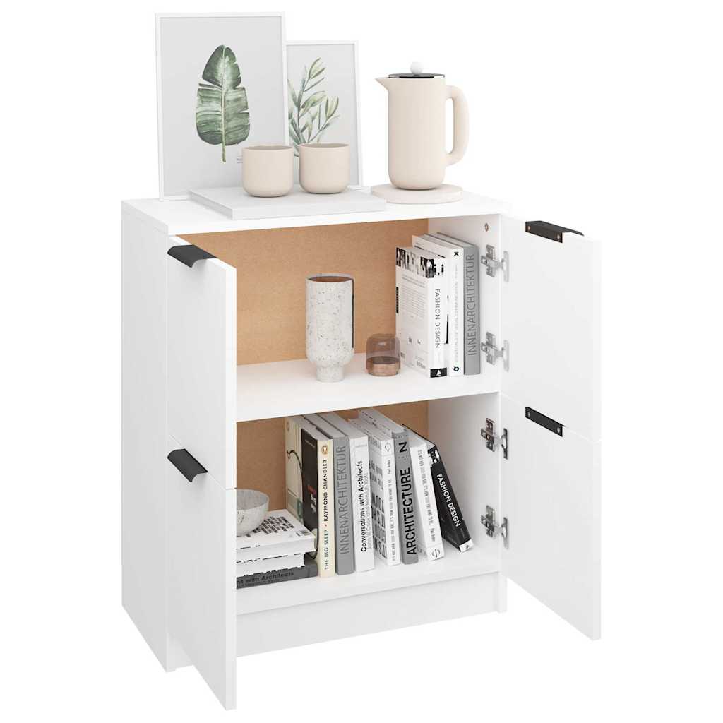 vidaXL Sideboard | White | Engineered wood | Compact | Sideboard | Rectangular 4
