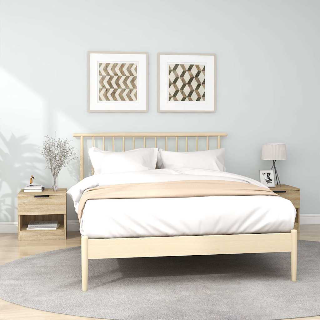 Bedside Cabinets Engineered Wood in Sonoma Oak