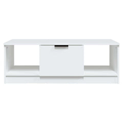 vidaXL Coffee Table | White | Engineered wood | 102x50x36 cm | Coffee Table 3