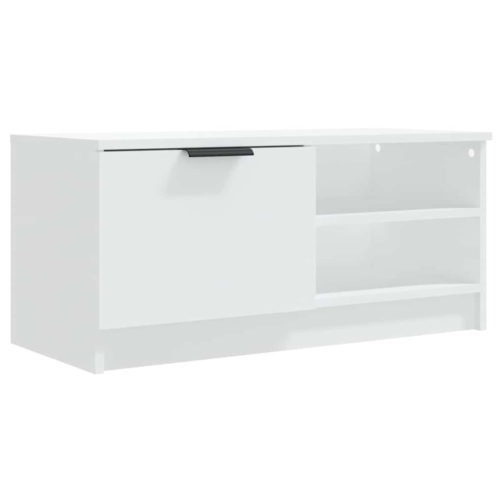 vidaXL TV Cabinet White 80x35x36,5 cm Engineered Wood 2