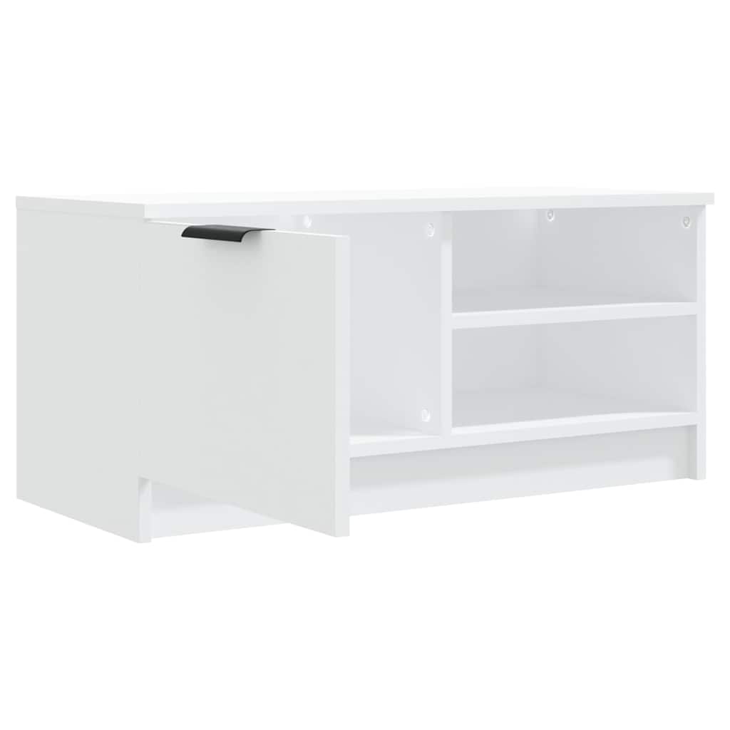 vidaXL TV Cabinet White 80x35x36,5 cm Engineered Wood 5