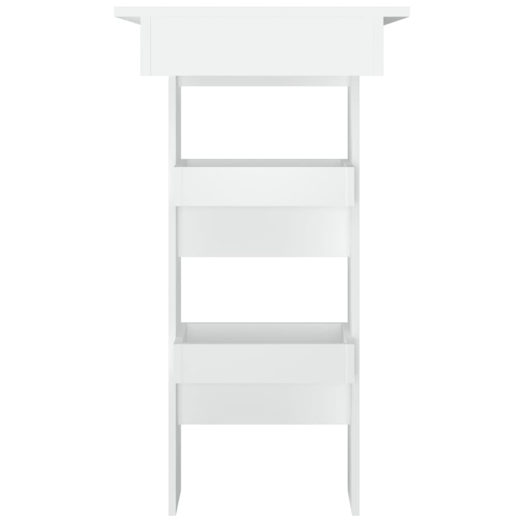 vidaXL Wall Bar Table White 102x45x103.5 cm Engineered Wood 4