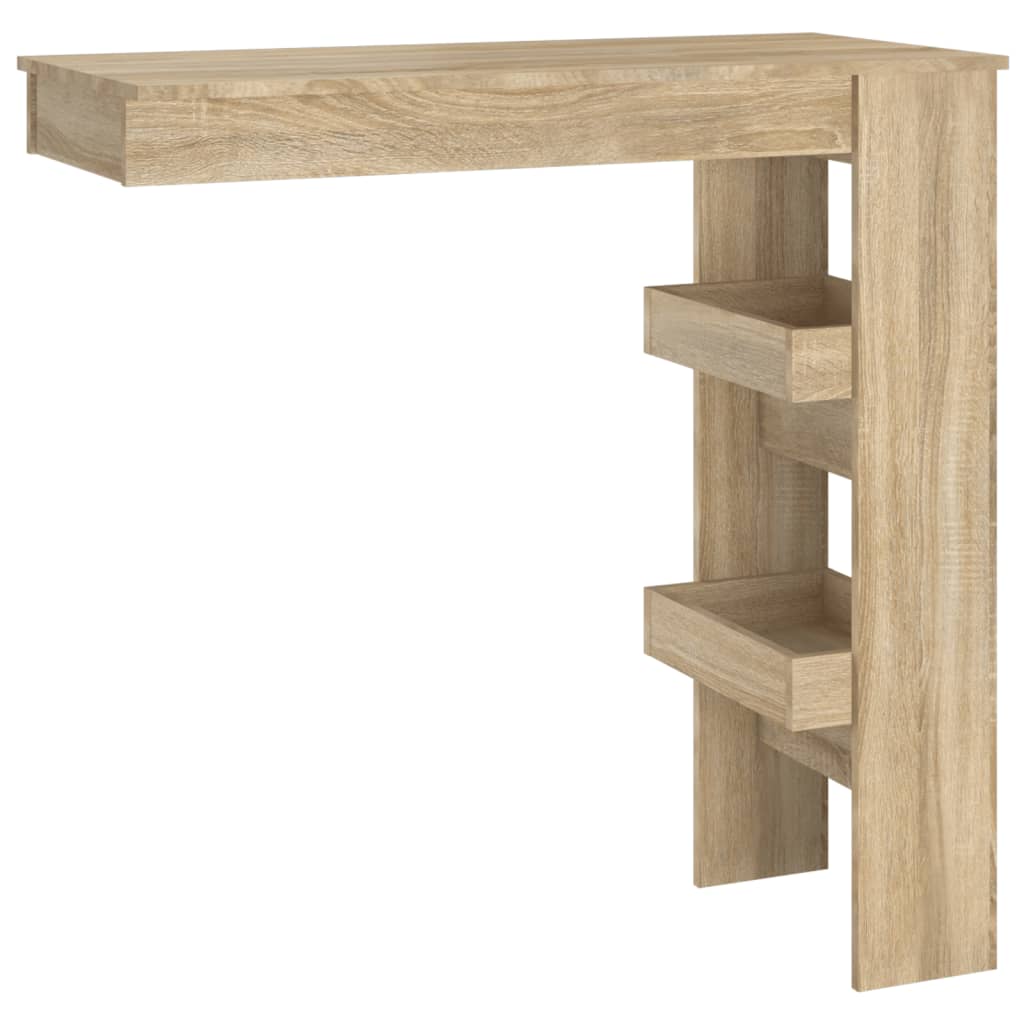 vidaXL Wall Bar Table Sonoma Oak 102x45x103.5 cm Engineered Wood 2
