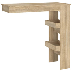 vidaXL Wall Bar Table Sonoma Oak 102x45x103.5 cm Engineered Wood 2