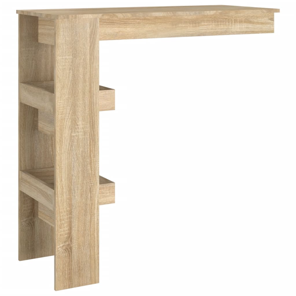 vidaXL Wall Bar Table Sonoma Oak 102x45x103.5 cm Engineered Wood 5
