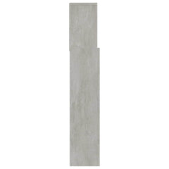 Headboard Cabinet 180x19x103.5 cm Concrete grey