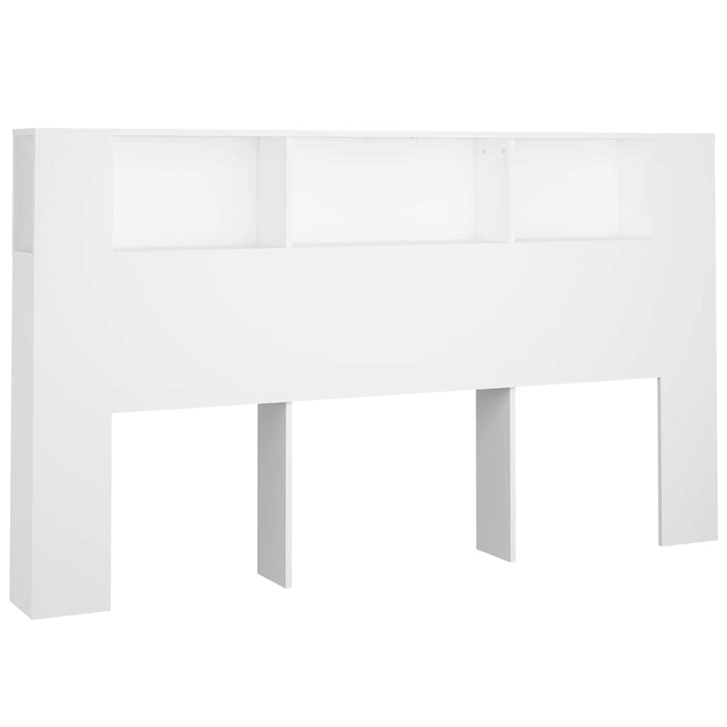 Headboard Cabinet 180x18.5x104.5 cm 180 cm White