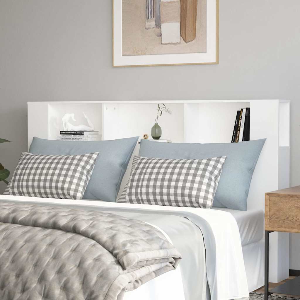 Headboard Cabinet 180x18.5x104.5 cm 180 cm White