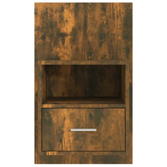vidaXL Wall-mounted Bedside Cabinets 2 pcs Smoked Oak 6