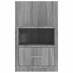 vidaXL Wall-mounted Bedside Cabinets 2 pcs Grey Sonoma 6