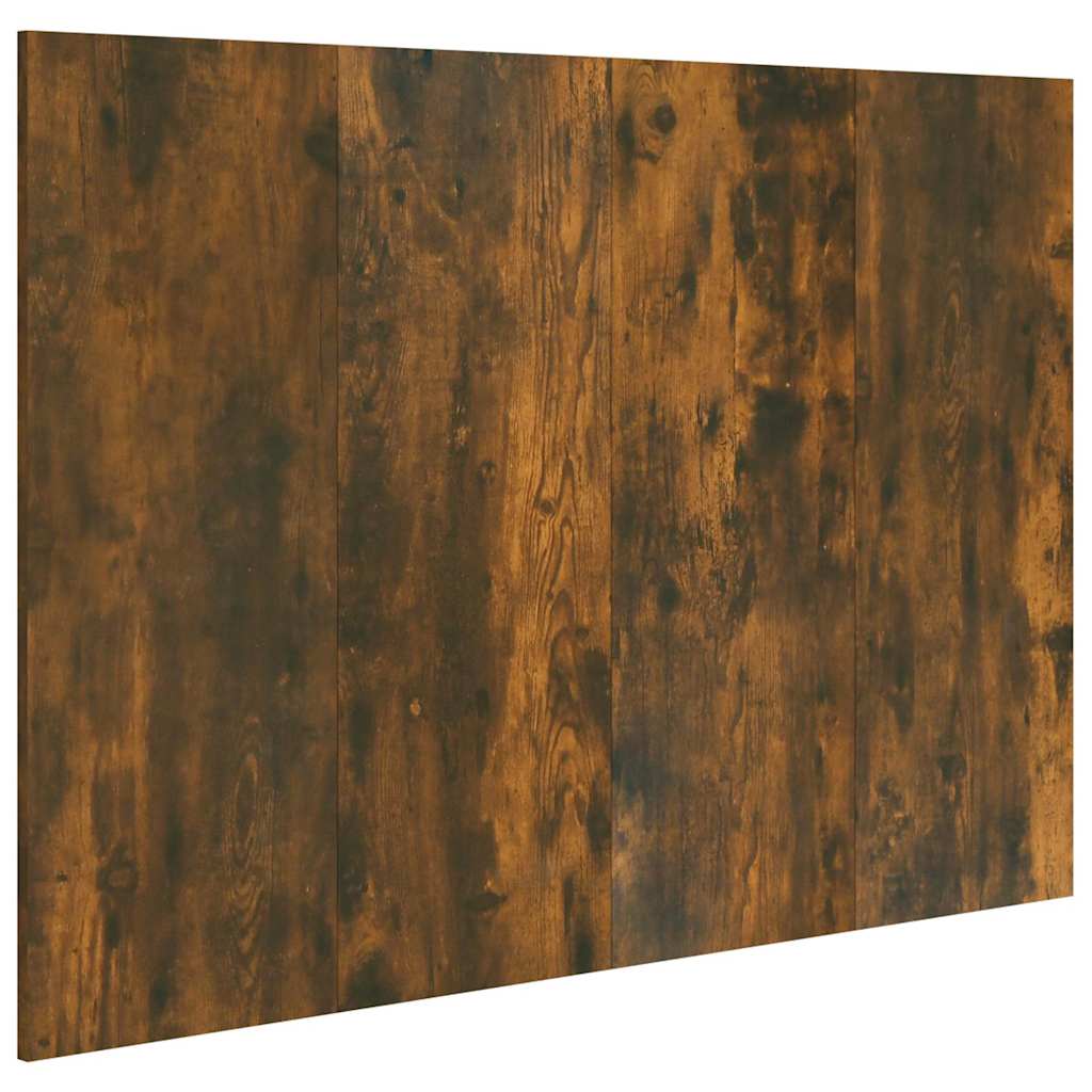 vidaXL Bed Headboard Smoked Oak 120x1,5x80 cm Engineered Wood 2