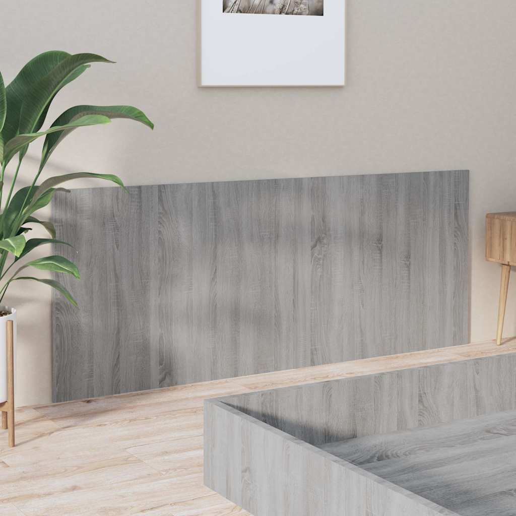 816977 vidaXL Bed Headboard Grey Sonoma 200x1,5x80 cm Engineered Wood 4