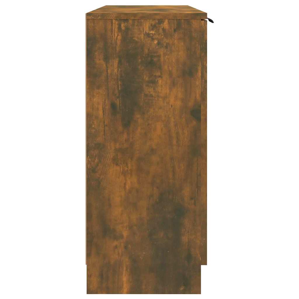 vidaXL Sideboard Smoked Oak 90.5x30x70 cm Engineered Wood 6