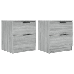 vidaXL Bedside Cabinets 2 pcs Grey Sonoma Engineered Wood 2