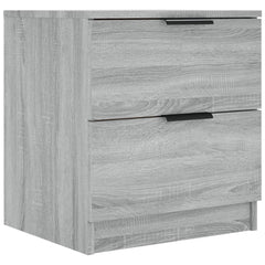 vidaXL Bedside Cabinets 2 pcs Grey Sonoma Engineered Wood 5