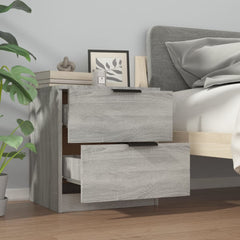 vidaXL Bedside Cabinets 2 pcs Grey Sonoma Engineered Wood 4
