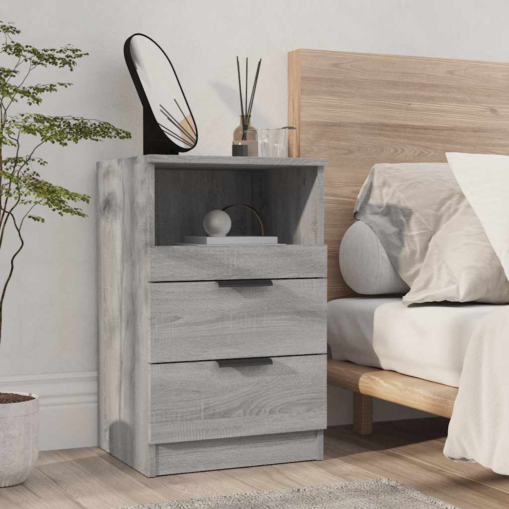 vidaXL Bedside Cabinets Engineered Wood