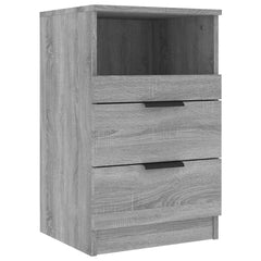 vidaXL Bedside Cabinets 2 pcs Grey Sonoma Engineered Wood 5