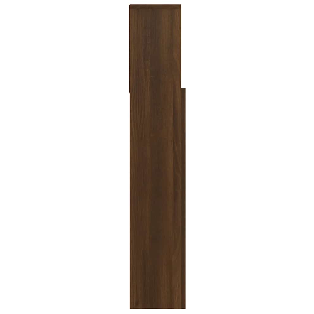 vidaXL Headboard Cabinet | Brown Oak | Engineered Wood | Medium 5