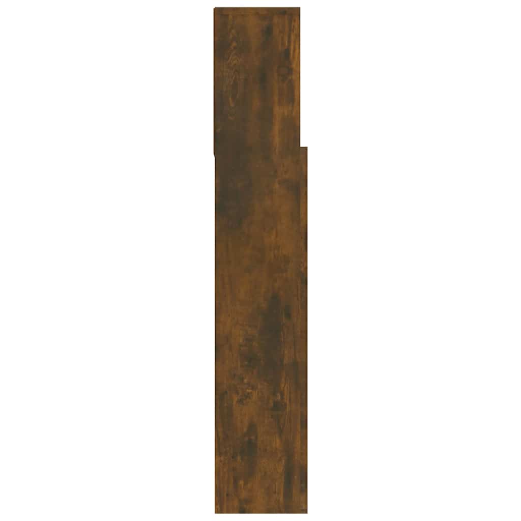 vidaXL Headboard Cabinet | Smoked Oak | Engineered Wood | 120 cm wide 6