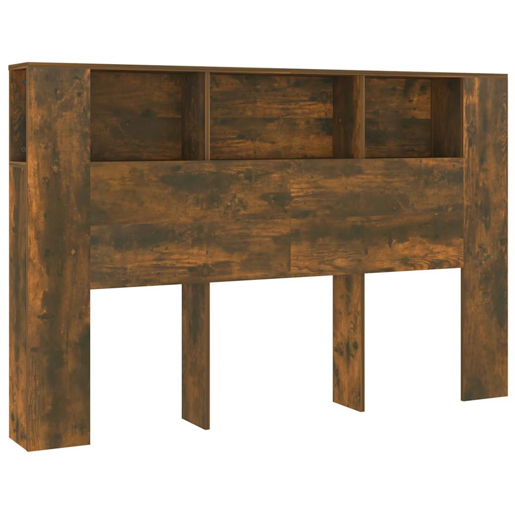 Headboard Cabinet 160x18.5x104.5 cm 160 cm Smoked oak