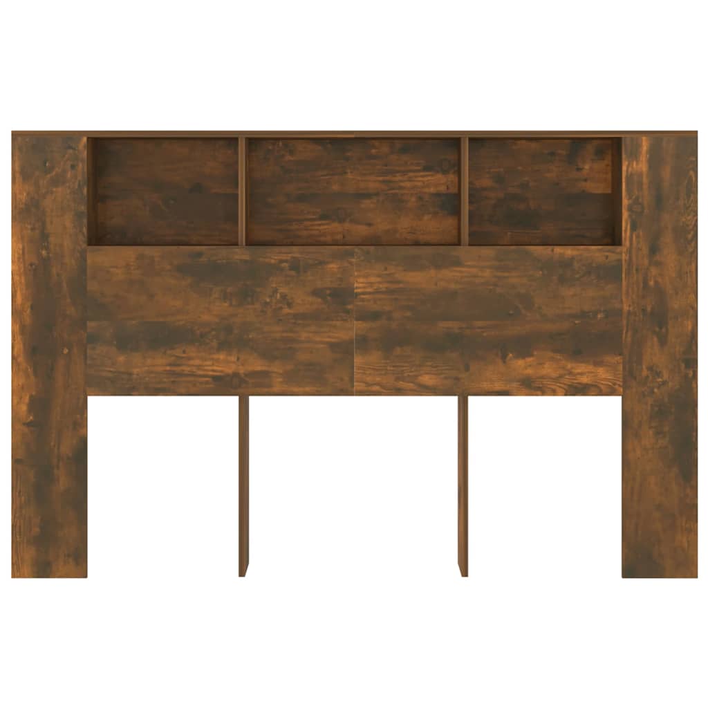 Headboard Cabinet 160x18.5x104.5 cm 160 cm Smoked oak