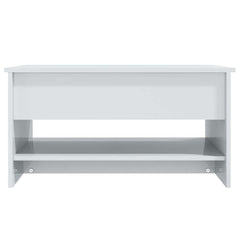 vidaXL Coffee Table | High gloss white | Engineered wood | 80 x 50 x 40 cm 6