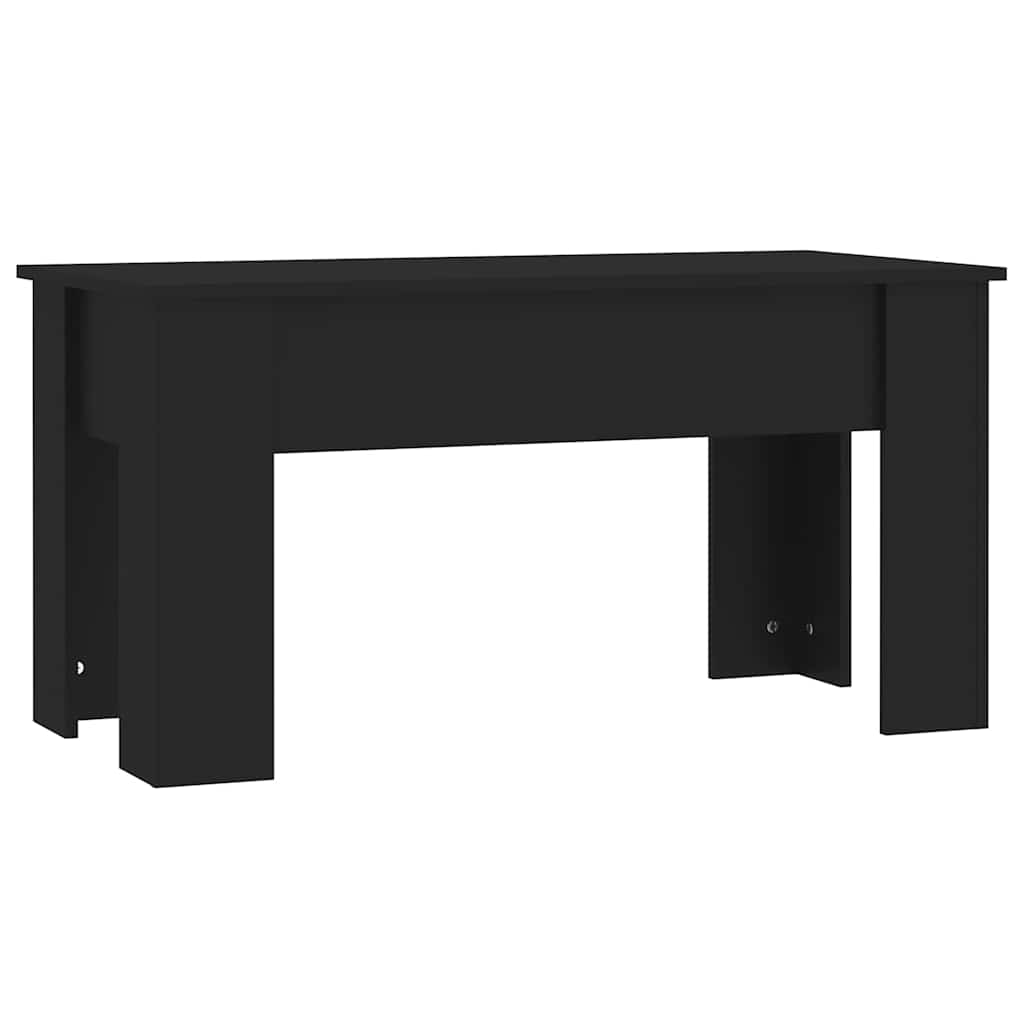 vidaXL Coffee Table | Black | Engineered wood | Standard | Adjustable Armrests 5