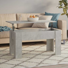 Coffee Table Engineered Wood in Concrete Grey