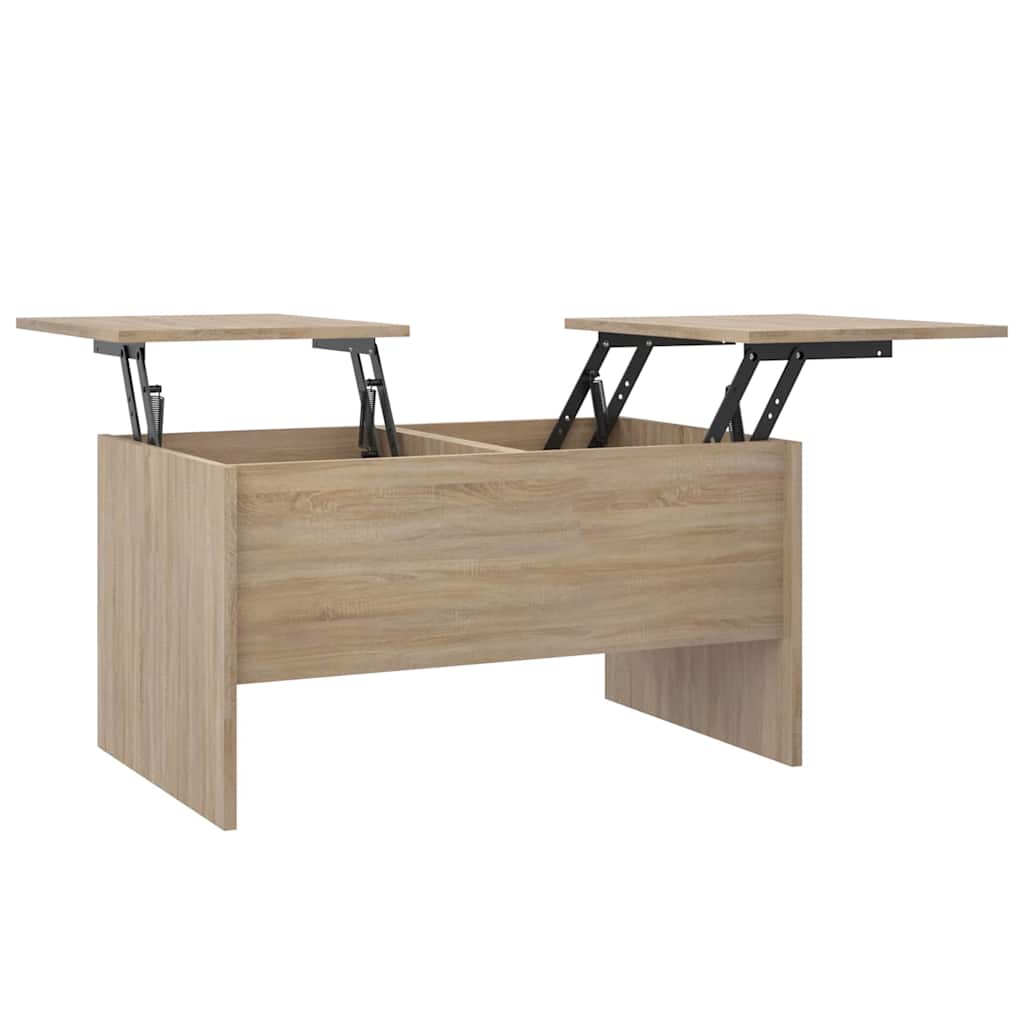 vidaXL Coffee Table | Sonoma Oak | Engineered Wood | Medium | Height-Adjustable 2