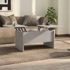 Coffee Table 80x50x42,5 cm Engineered Wood Width 80 cm Concrete grey 50 cm