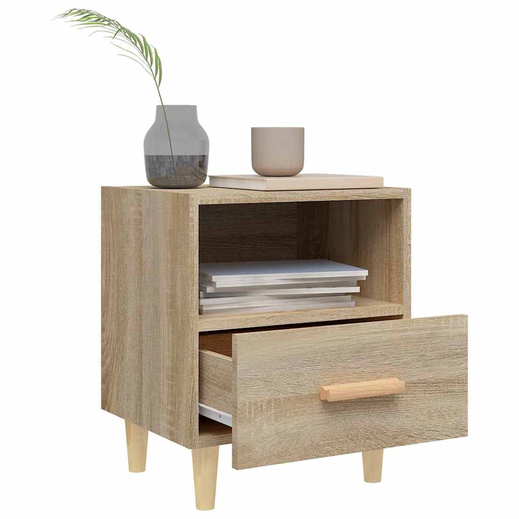 vidaXL Bedside Cabinet Sonoma Oak 40x35x47 cm 3