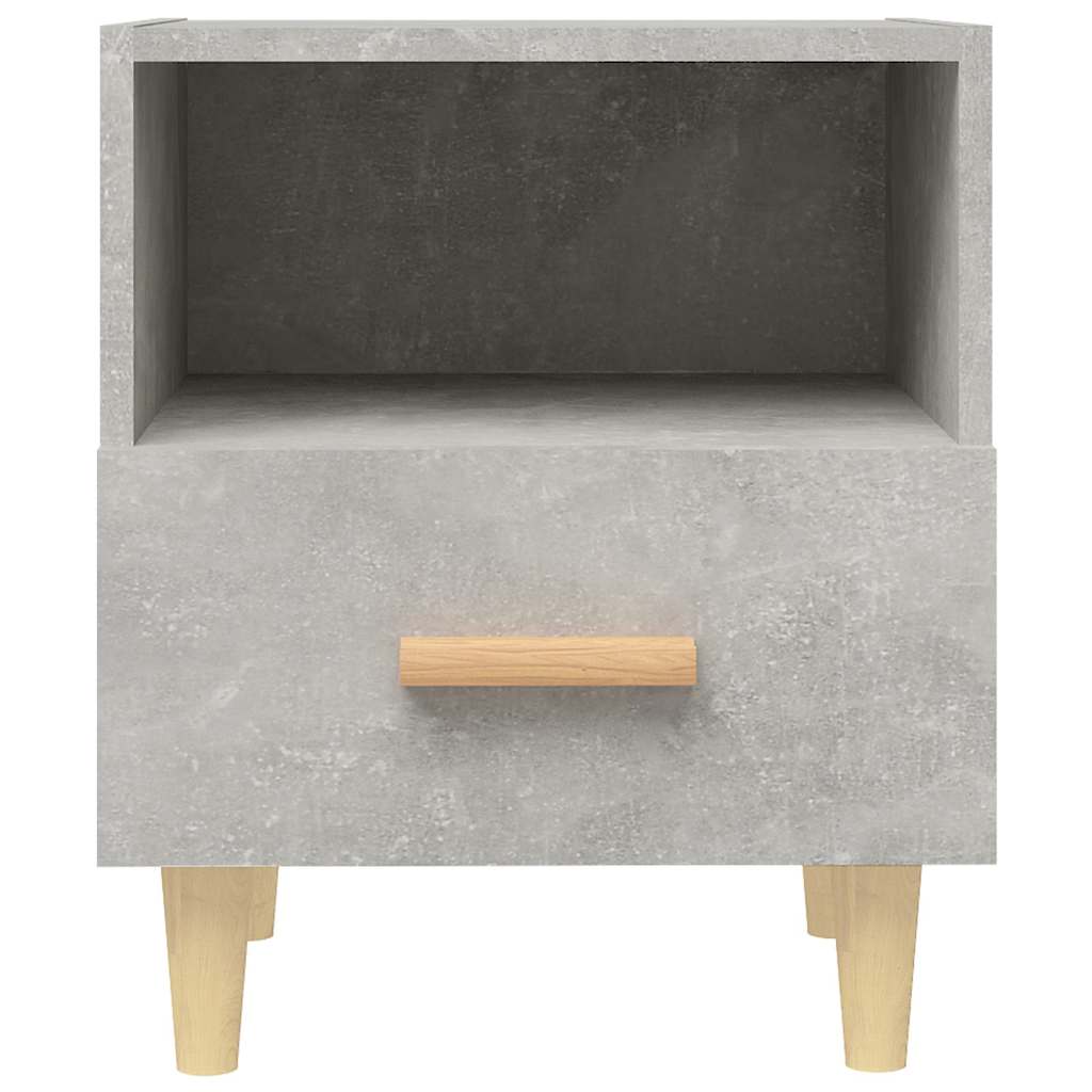 vidaXL Bedside Cabinet Concrete Grey 40x35x47 cm 4