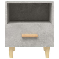 vidaXL Bedside Cabinet Concrete Grey 40x35x47 cm 4
