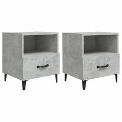 vidaXL Bedside Cabinets 2 pcs Concrete Grey Engineered Wood 2