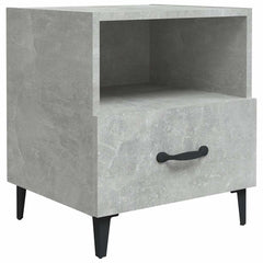 vidaXL Bedside Cabinets 2 pcs Concrete Grey Engineered Wood 3