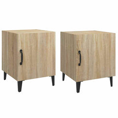 vidaXL Bedside Cabinet | Set of 2 | Sonoma oak | Engineered wood, metal | Medium 2