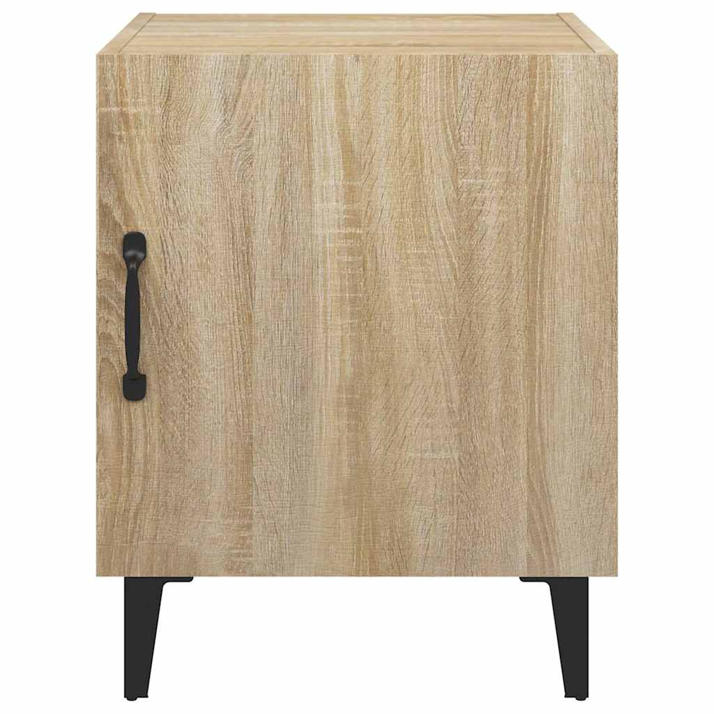 vidaXL Bedside Cabinet | Set of 2 | Sonoma oak | Engineered wood, metal | Medium 4