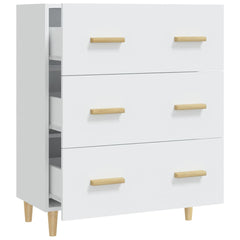 Sideboard 70x34x90 cm Engineered Wood White