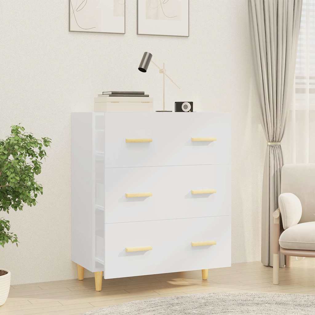 Sideboard 70x34x90 cm Engineered Wood White