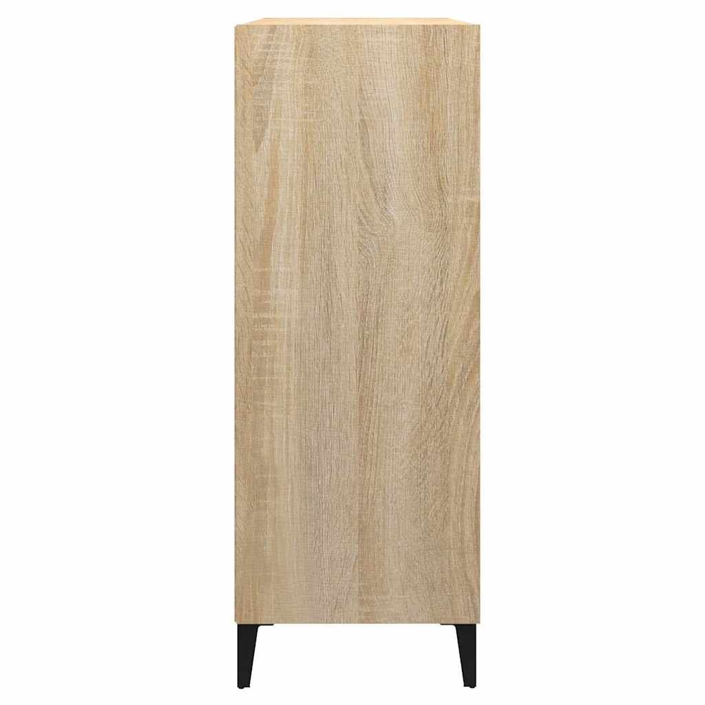 vidaXL Sideboard Sonoma Oak 69.5x32.5x90 cm Engineered Wood 4