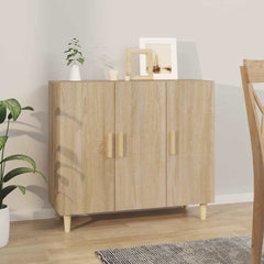 Sideboard 90x34x80 cm Engineered Wood Sonoma oak